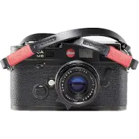 Bronkey Tokyo #101 - Black & Red leather strap - 95 cm