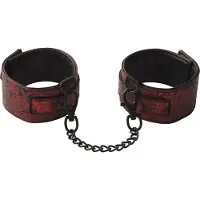 Fifty Shades of Grey - enkelboeien - verstelbaar - zwart/rood