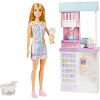 Barbie Speelset Ijssalon Met Accessoires Voor Poppen