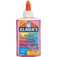 ELMER'S Elmer’s transparant PVA-lijm | Roze | 147 ml | uitwasbaar en kindvriendelijk | geweldig voor het maken van slijm en om te knutselen