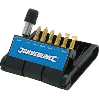 Silverline 7-delige diamant schroevendraaier bit houder set