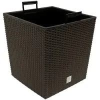 Deuba Wicker Blumentopf Rato Low Umbra 32x32x33cm