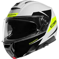 Schuberth C5 Eclipse Wit Geel Systeemhelm Maat XL