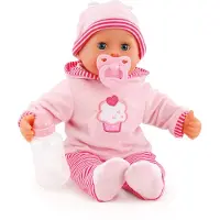 Bayer - Babypop First Words Baby 38 cm in roze