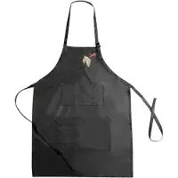 Comair Dyeing Apron Gold Design Black Polyester 61 X 83 Cm