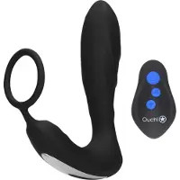 Ouch! E-stimulation - Vibrerende Butt Plug & Cockring met electro