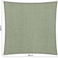 Shadow Comfort vierkant 3x3m Moonstone Green