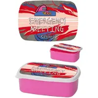 Hole in the Wall Among Us - Emergency Meeting - Broodtrommel Roze