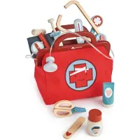 Tender Leaf Toys Houten Speelgoed - Dokterstas - 16 Onderdelen - - OneSize - Speelgoed