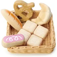 Tender Leaf Toys Brood en broodjes, 5 verschillende soorten broodjes, kinderspeelgoed