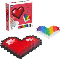 Plus plus Puzzle by Number hart 250 stukjes - 3911 - Puzzel en Bouwspeelgoed in één - Vanaf 5 jaar