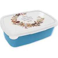 MuchoWow Broodtrommel Blauw - Lunchbox - Brooddoos - Quotes - Spreuken - Family, being loved no matter what - Familie - 18x12x6 cm - Kinderen - Jongen