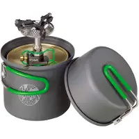 Optimus Crux Lite +Terra Solo - Camping kooksysteem - Roestvrij Staal / Aluminium - Grijs