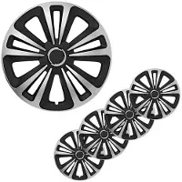 Proplus wieldoppen 4 st terra 15'' zilverkleurig en zwart