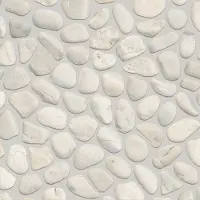 Maxaro Mozaïek Pebble White 30x30cm Natuursteen Wit Mat Wandtegels | Mozaïek Wandtegels Badkamer | Mozaïek Tegels Kopen | Mozaïek Tegels Keuken