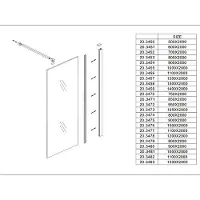 Wiesbaden Slim glasplaat 1600 x 2000 x 8 mm nano rookglas