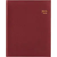 Brepols Concorde Lima weekagenda met uurindeling 2027 bordeaux (1 week per 2 pagina's) 6-talig