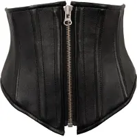 Zado Leren Cincher Korset voor de Taille - Zwart - M