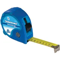 Silverline 'Measure Mate' rolmaat 8 m x 25 mm
