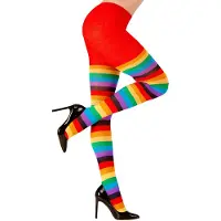 Partyking Panty regenboog gestreept