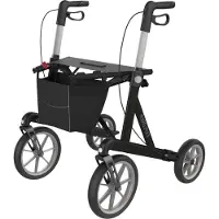 Rehasense Rollator Explorer Outdoor (9,2 kg) (Zwart, Large 170 - 210 cm)