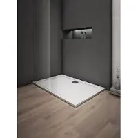Sanexo Douchebak Wit Daisy Rechthoek 120X90 Polystone (Exclusief Sifon)