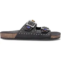 Wysh Meisjes Slippers Josephine - Zwart - Maat 37