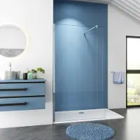 Sanexo Inloopdouche Blossom 100X200 8Mm Helder Glas Antikalk Chroom