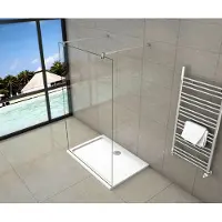 Sanexo Inloopdouche Vrijstaand Magnolia 110X200 10Mm Helder Glas Antikalk Chroom