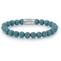 Rebel & Rose Matt Turquoise Delight RR-80043-S-M Armband 8mm 17,5cm