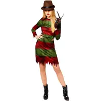Amscan Halloween Kostuum Freddy Krueger Dames Officieel - Maat M