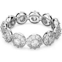 Swarovski Damen-Damenring Metall -Kristall 58 Silber 32022375