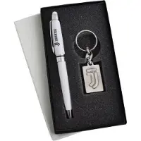 JUVENTUS sleutelhanger Metaal Logo + Stylo