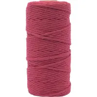 Vaessen creative Macrame Touw - Bordeauxrood - 3mmx100m