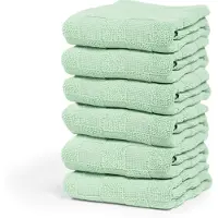 Cinderella Keukendoek Checkmaid Green (Set van 6)