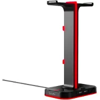 Celly CYBERSTATION, Hoofdtelefoonstandaards, Rood, Zwart