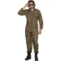 Boland Jet piloot kostuum (bruin, 50/52 (M/L))
