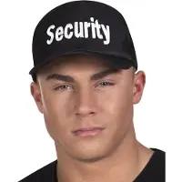 Boland Baseball cap Security (zwart en wit)