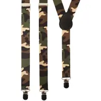 Partyxplosion Bretels camouflage | Leger bretellen (camouflage kleuren)