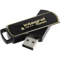 Integral Secure 360 USB-stick 128 GB USB 3.0 Zwart, goud