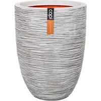 Capi Europe Capi vaas elegant met ribbels H47 cm ivoor