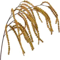 Silk-ka Kunstbloem-Zijde Amaranthus Hang Geel-Oranje 114 cm