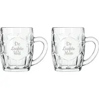 Libbey Gegraveerde Bierpul 55cl De Leafste Mem-De Leafste Heit