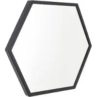 Jax Design Wandspiegel Seattle | Jax Design metaal zwart 41x46x3 cm wandspiegels | NADUVI
