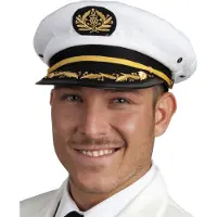 Boland Kapiteins pet Deluxe (wit, zwart en goud)