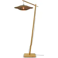 Good&Mojo Vloerlamp Bali, hout licht, Woon-/ Eetkamer, Bamboe, Design, vloerlamp