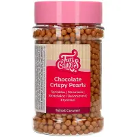 Funcakes Chocolade Crispy Pearls - Salted Caramel - 155g - Sprinkles - Taartdecoratie