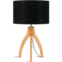 Good&Mojo Bamboe LED Tafellamp Annapurna | 1X E27 Max 40W | Black