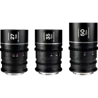 Laowa 27/35/50 S35 Nanomorph Cine Bundle Silver MFT-mount