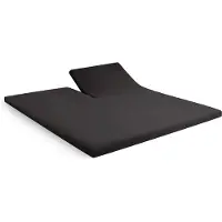 Cinderella Hoeslaken - Single Split Topper - Jersey - 180x200 /210 cm - Tot 15 cm matrashoogte - Antraciet